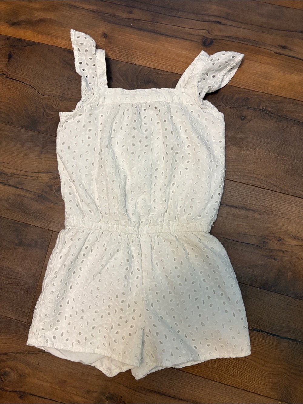 The Children's Place White Eyelet Romper